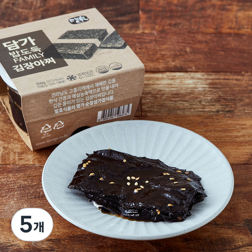 담가 김장아찌, 200g, 5개