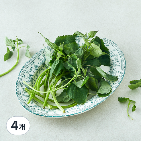 국내산 방아잎, 50g, 4개
