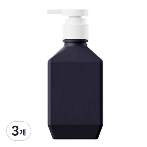 뉴앤룩 폴리 샴푸 바디워시 리필용기 400ml, 다크그레이, 3개