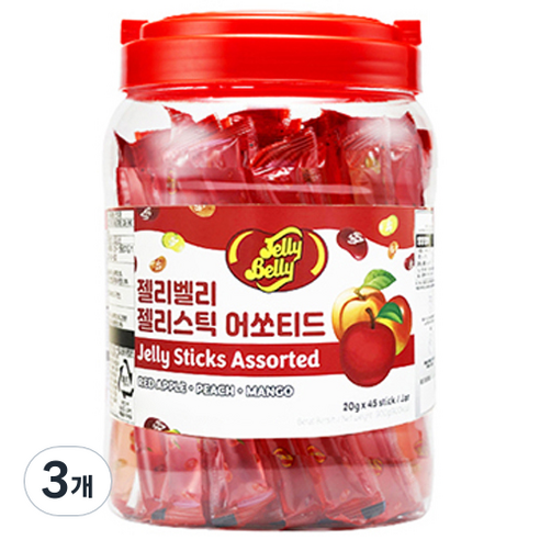 젤리벨리 젤리스틱 어쏘티드 45개입, 3개, 900g