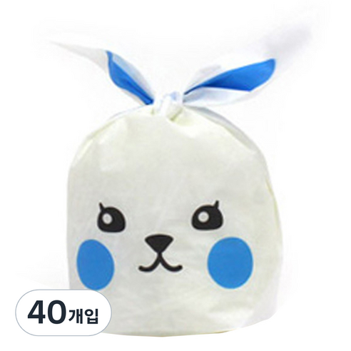 포포팬시 보자기 포장팩3 달콤토끼 4p, 블루, 40개입