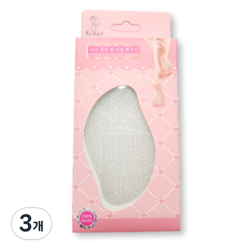 온클릭 글라스 발각질 제거기, 1개입, 3개
