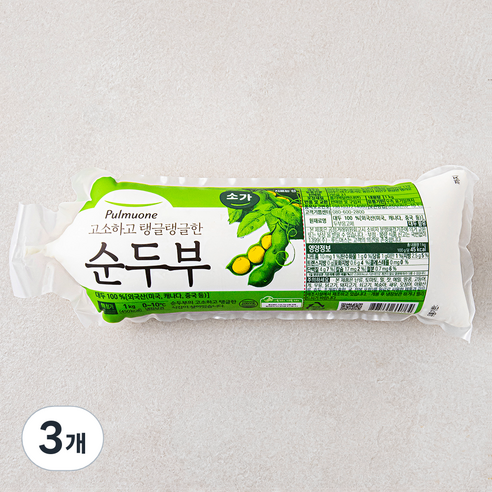 풀무원 소가 고소하고 탱글탱글한 순두부, 1kg, 3개
