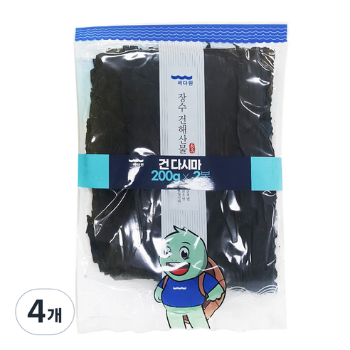 바다원 건 다시마, 200g, 4개
