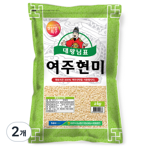 여주대왕님표 여주현미, 2kg, 2개