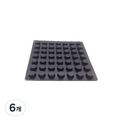 미끄럼방지 고무발 범폰 고무받침대 검정 A0034, 6개