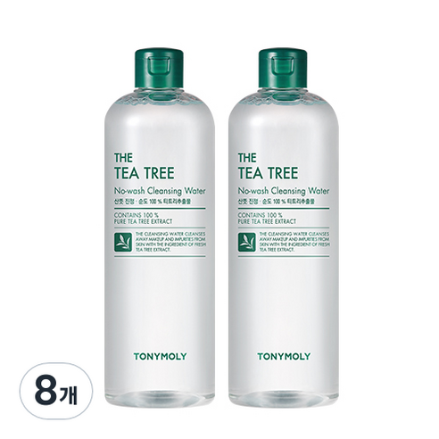 토니모리 노워시 티트리 클렌징 워터, 500ml, 8개