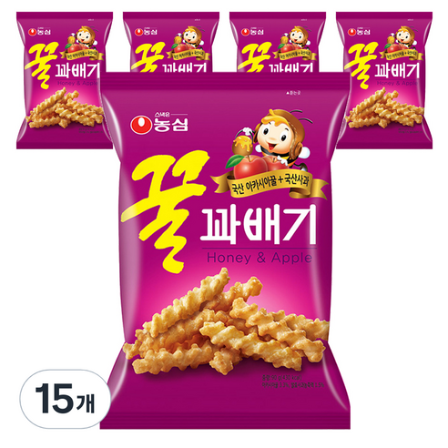 꿀꽈배기, 90g, 15개