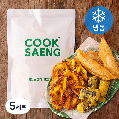쿡생 떡볶이프렌즈 5종 모듬튀김 세트 420g (냉동), 5세트
