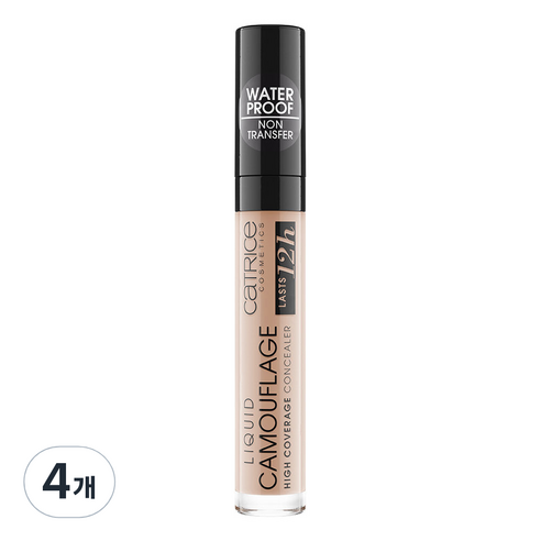 캐트리스 리퀴드 캐머플라지 컨실러 5ml, 010 포슬린, 4개