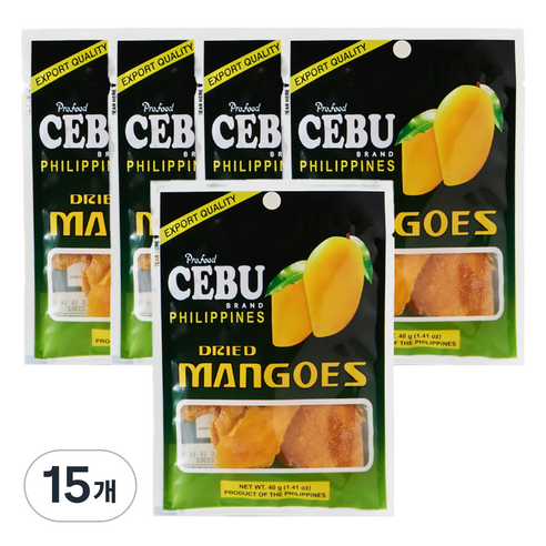 세부 건망고, 40g, 15개
