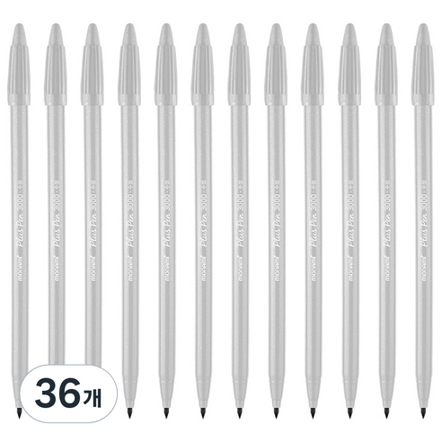 모나미 3000 피그먼트 프러스펜 0.4mm, NG 2 클라우드그레이, 36개