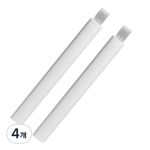 에이블 파스텔 칫솔 케이스 화이트, 42g, 4개