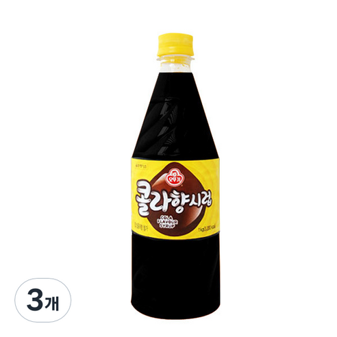 오뚜기 콜라향 시럽, 1kg, 3개