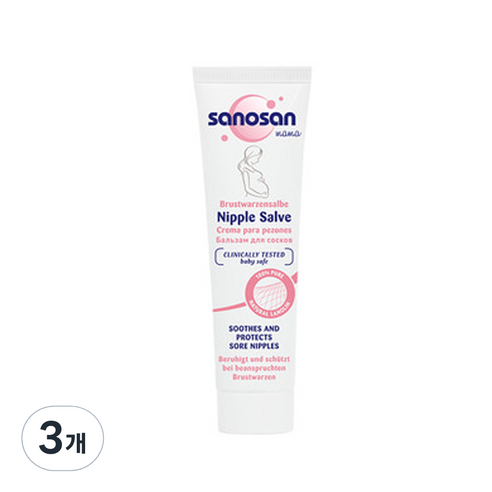 사노산 마마 맘투비 니플살베 크림, 30ml, 3개