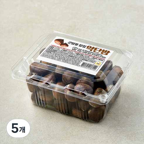 군밤용 칼집 약단밤, 5개, 500g