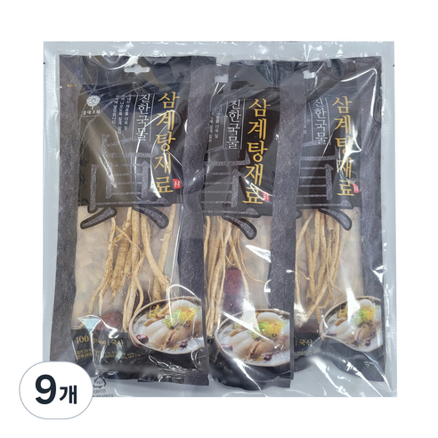 몸애조화 진한국물 삼계탕재료, 9개, 100g