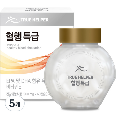 트루헬퍼 혈행 특급 초임계 rtg 오메가 3, 60정, 54g, 5개