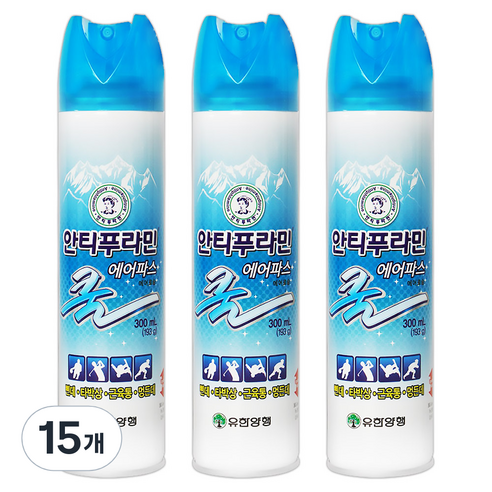 안티푸라민 유한양행 쿨 에어파스 300mL, 1개입, 15개