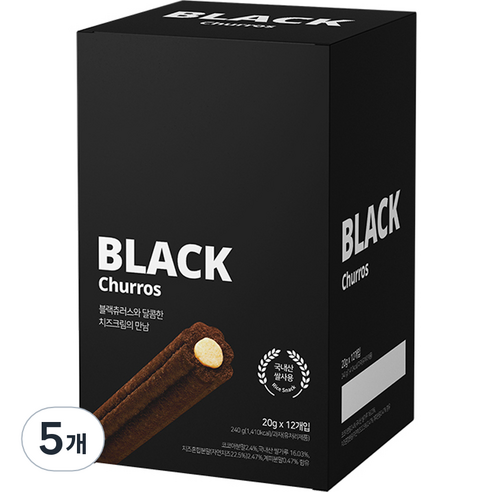 에이스엠앤티 블랙 츄러스 12p, 240g, 5개
