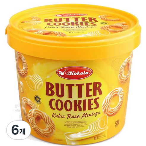 코콜라 버터쿠키 바스켓, 400g, 6개