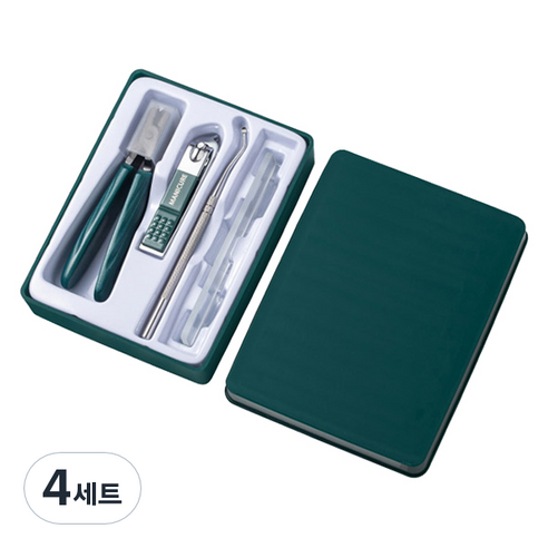 실속형 손톱깍이 세트 KN-A4153, 4세트, 혼합색상
