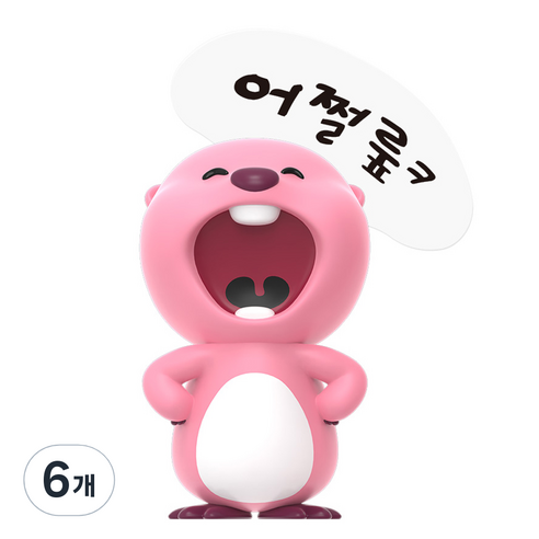 로이체 잔망루피 모니터 피규어 당당루피, 6개