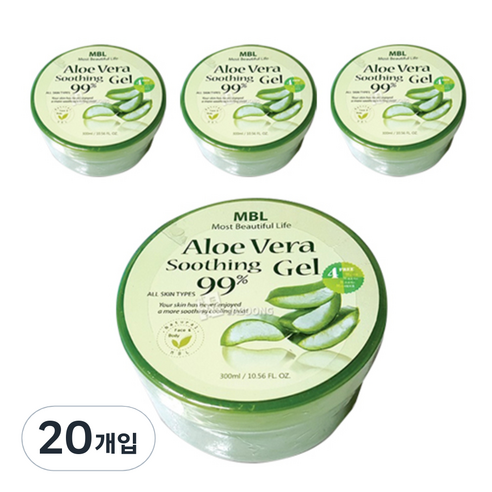 엠비엘 알로에 베라 수딩젤, 300ml, 20개입