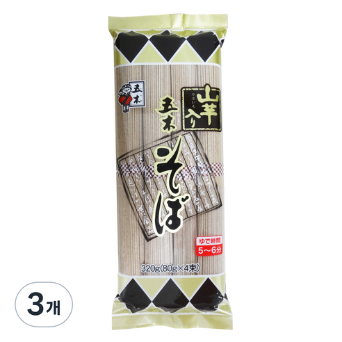 이츠키 참마 소바면, 320g, 3개
