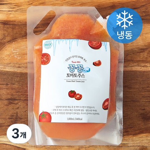 꽁꽁 토마토 주스 (냉동), 3개, 1L
