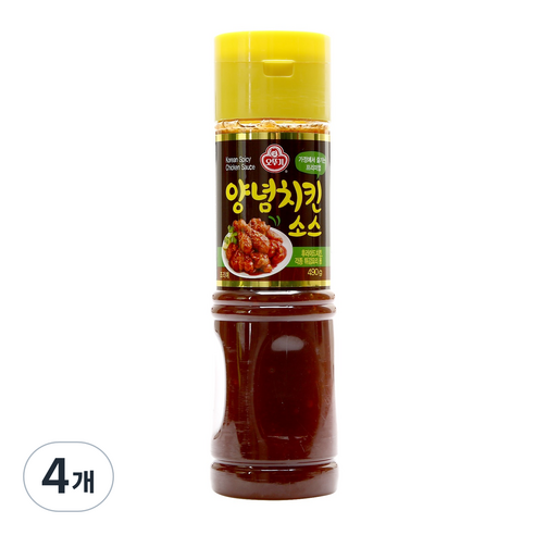 오뚜기 양념치킨 소스, 4개, 490g