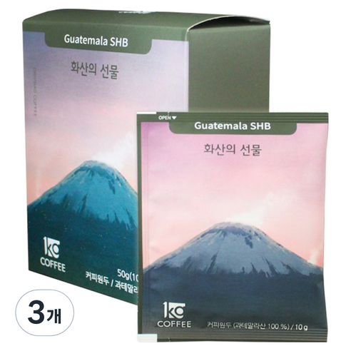 일킬로커피 화산의 선물 드립백 커피, 10g, 3개, 5개입
