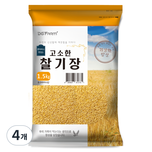 대구농산 찰기장, 1.5kg, 4개