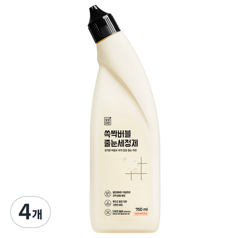 깔끔대장 쓱싹버블 줄눈세정제, 750ml, 4개