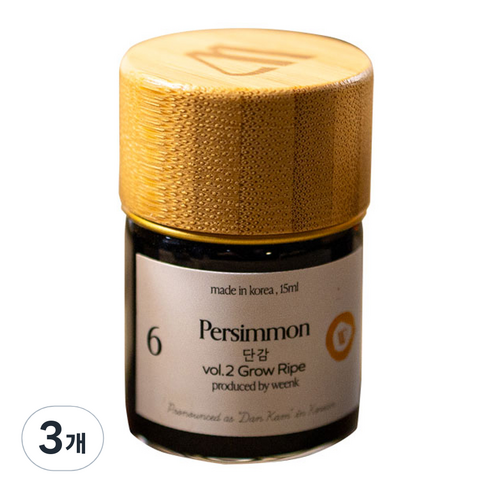 윙크 미니 병잉크 15ml, No 6 단감, 3개