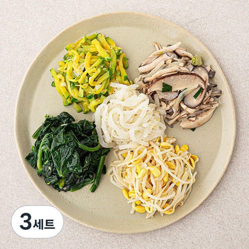 정미경키친 나물 비빔밥용 나물 5종 세트 300g, 3세트