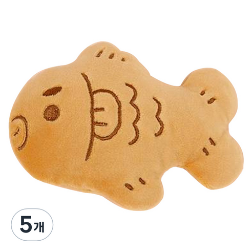 모찌타운 붕어빵 핫팩인형 10cm, 팥붕이, 5개