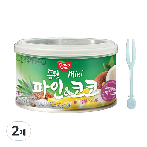 동원 미니 파인코코, 227g, 2개