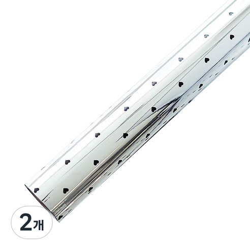 미니하트 비닐 증착 포장지 중 37.5cm x 17m, 블랙, 2개