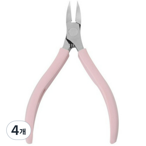 셀럽오렌지 파스텔 큐티클 케어 네일니퍼, 4개, 핑크