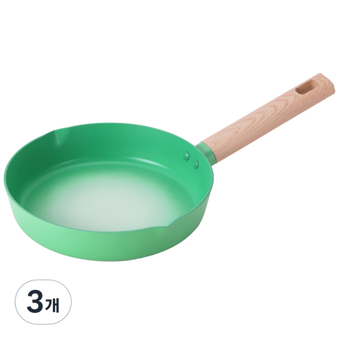키친플라워 인덕션 IH 쿠킨 쁘띠 마카롱 후라이팬, 24cm, 3개