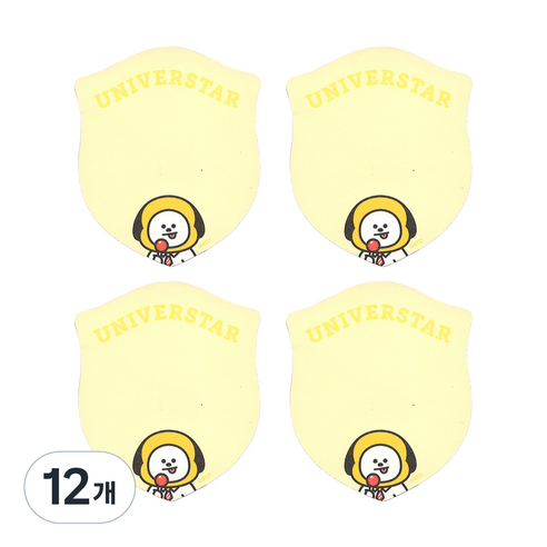 BT21 1단 점착메모지, 치미, 40개입, 12개