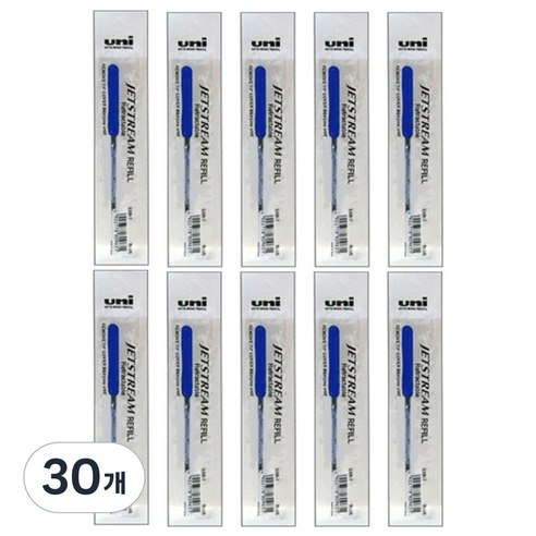 미쯔비시 제트스트림 SXN-150 전용 SXR-38 리필심 0.38mm, 블루, 30개