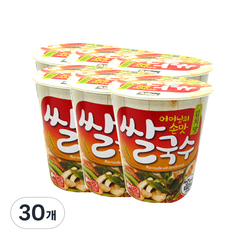 백제 쌀국수 김치맛, 58g, 30개