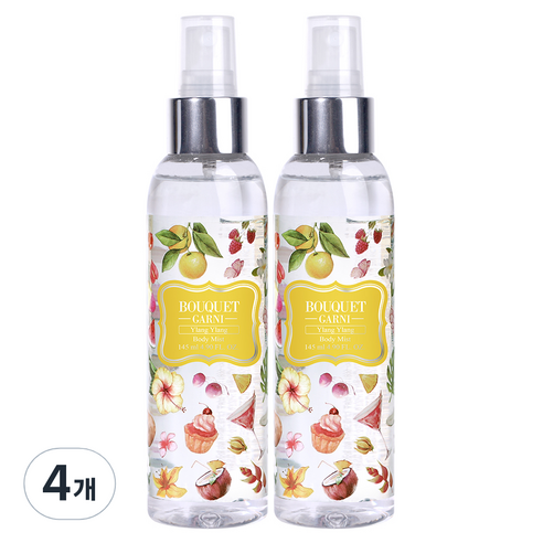 부케가르니 바디미스트 일랑일랑, 145ml, 4개