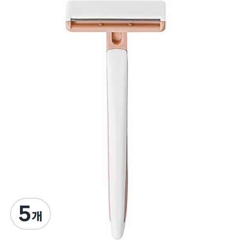 하이어리 여성용 촘촘한 수동 바디용 면도기, 1개입, 5개