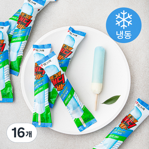 빙그레 캔디바 아이스크림 (냉동), 75ml, 16개
