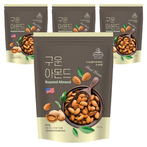 넛츠팜 구운 아몬드, 600g, 4개