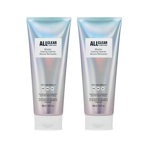 더페이스샵 올클리어 미셀라 클렌징 폼, 150ml, 2개