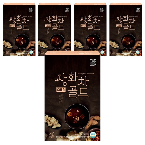 초록원 쌍화차 골드, 15g, 40개입, 5개